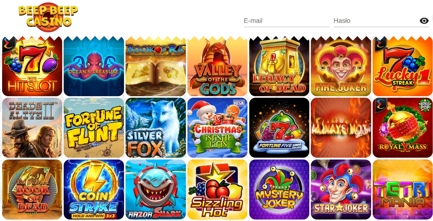 Beep Beep Casino strona główna